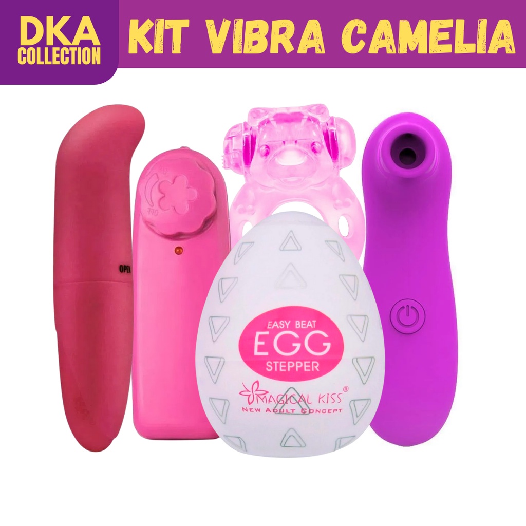 Kit Vibra Camelia Vibrador Sugador Golfinho Ponto G Bullet Egg Anel Retardante Shopee Brasil 3167