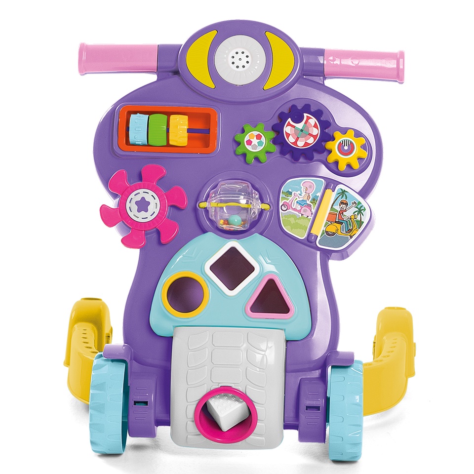 Andador Musical Infantil Bebê Piloto Didático com Luz e Som Tateti