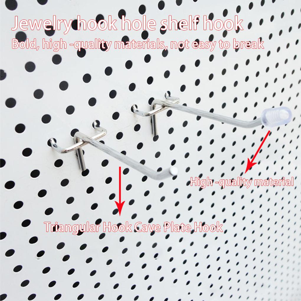 15 Peças Pegboard Hooks Metal Supermercado De Placas De Parede De Loja Pendurado Papelaria Snacks Jóias Rack Organizador De