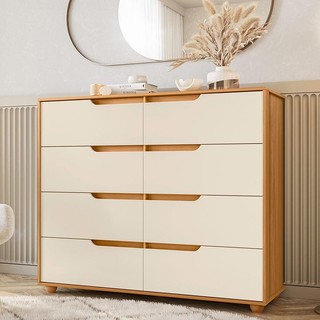 Cômoda Quarto Doble com 8 Gavetas e Pés em Oferta na Shopee