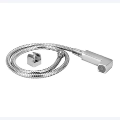 Kit Ducha Higiênica Gatilho Quadrado + Flexível 1,20 Cromado