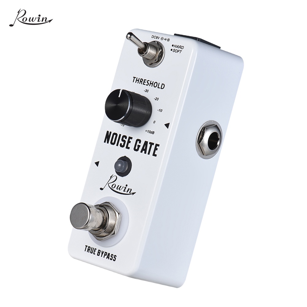 Rowin Noise Gate Redução De Ruído Pedal De Efeito De Guitarra True Bypass Instrumento Musical Acessórios [feelbr]