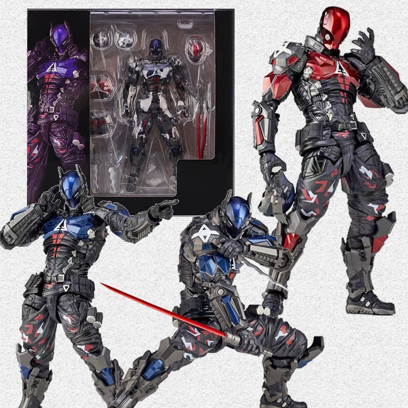 Arkham Knight Batman Yamaguchi 024 Action Figure Modelo Móvel Junta PVC  Coleção Boneca Brinquedos De Natal Presentes De Aniversário - Escorrega o  Preço