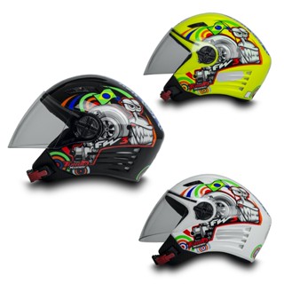Capacete Fw3 Para Moto Resistente X Open Turbo Confortável Com Tamanhos e Cores Diferentes