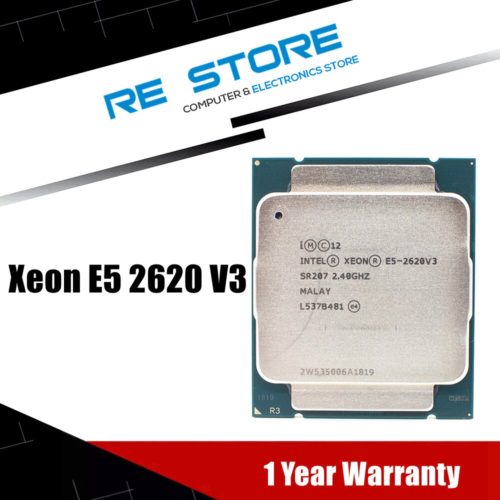 Processador CPU intel Xeon e5 2620 V3 LGA 2011-3 sr207 2.4 Ghz 6 Núcleos 85 W e5 2620v3 Com Suporte Para Placa-Mãe X99