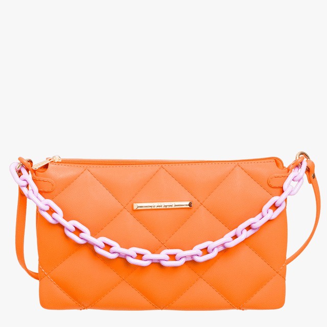 Bolsa Petite Jolie Bea Tangerina/Lilac PJ10677