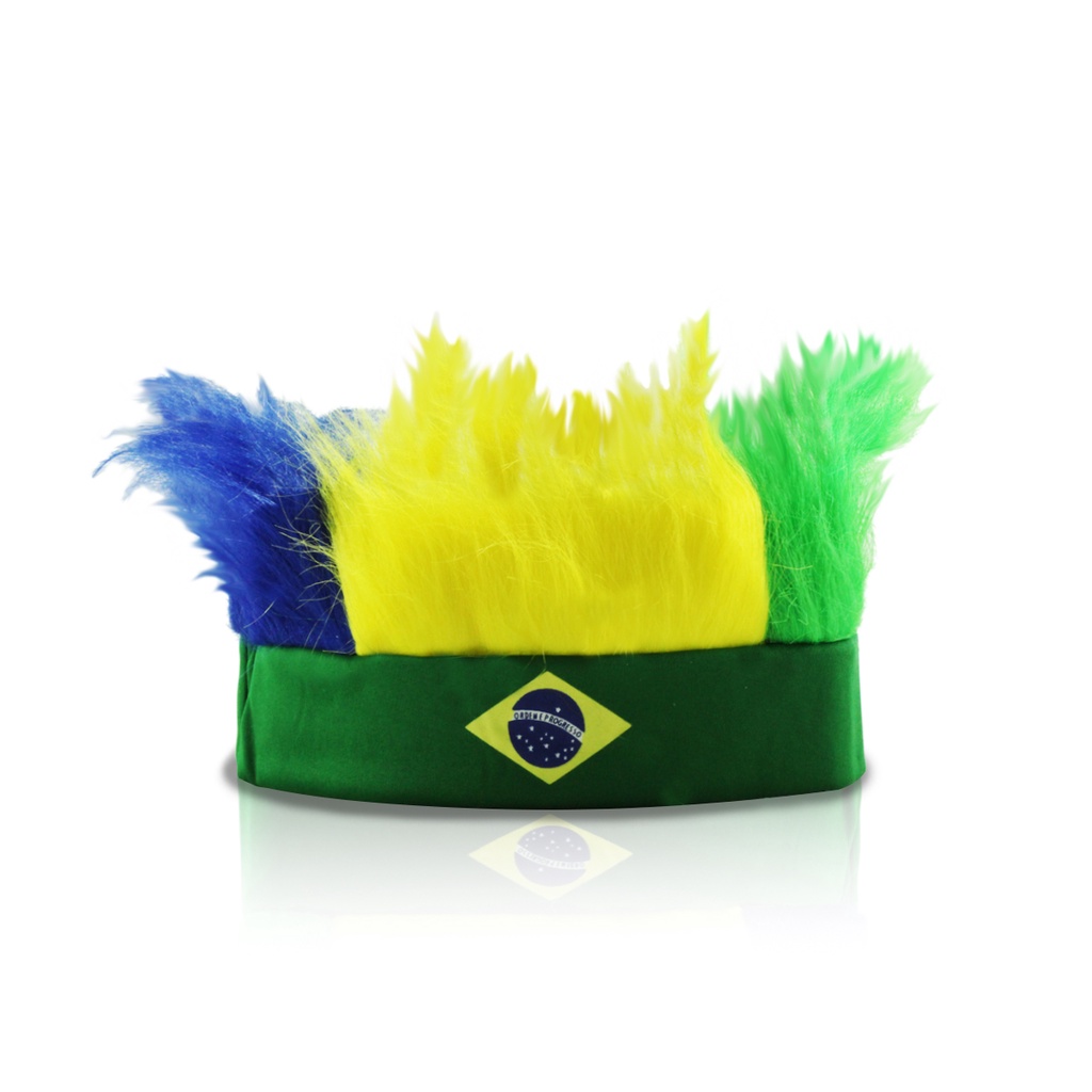Faixa Peruca Verde e Amarela Torcedor Brasil Hexa em Oferta na Shopee