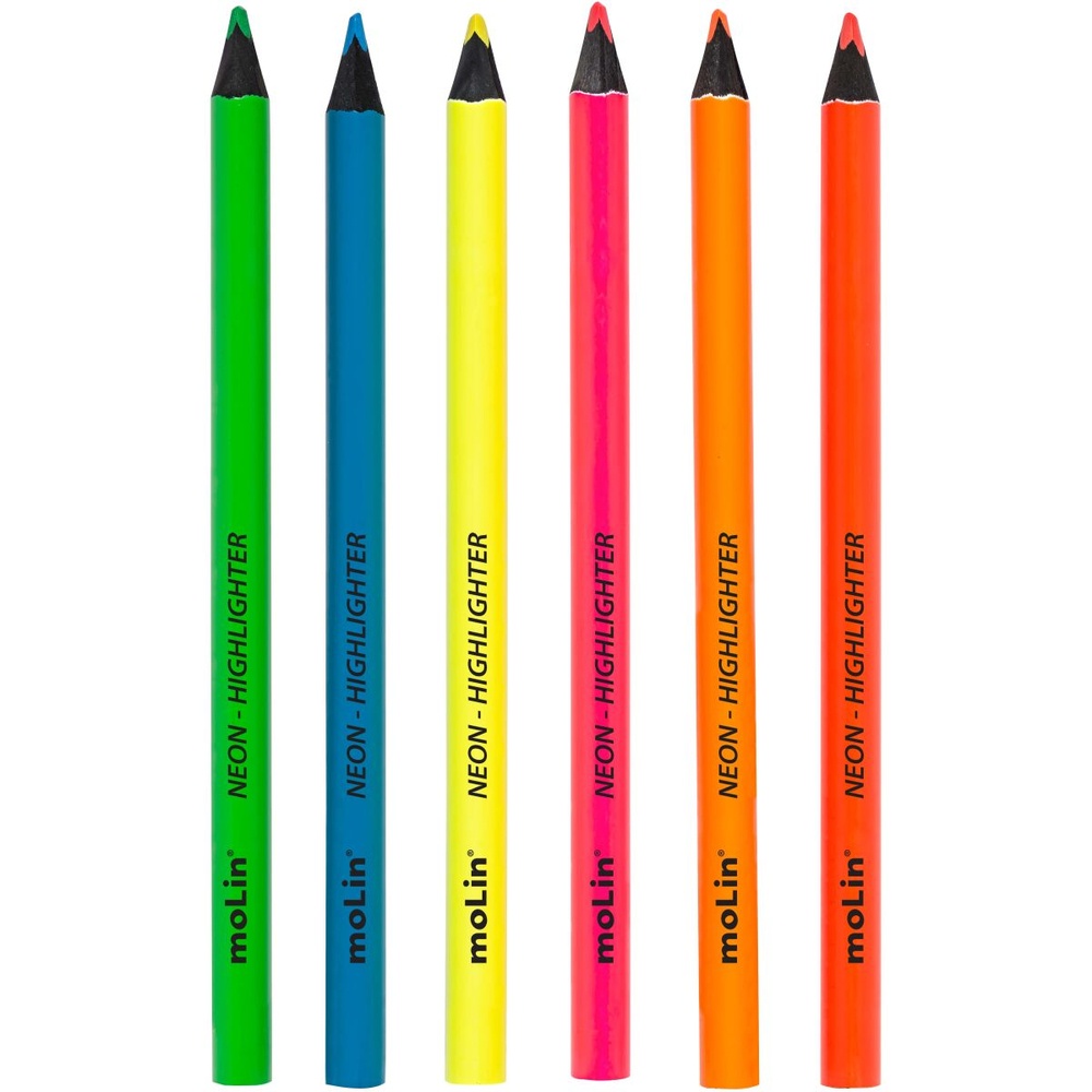 Lapis de COR Jumbao Neon Marca Texto 6 Cores