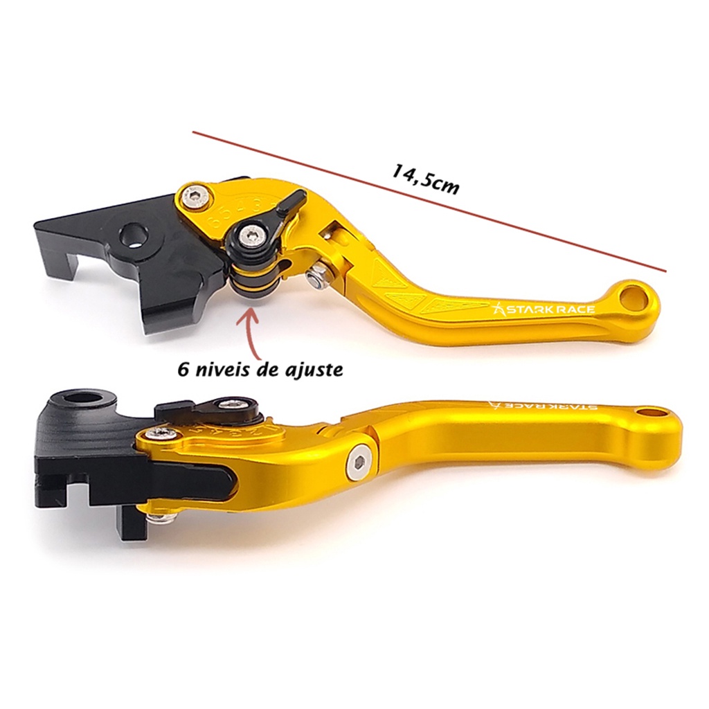 Manete Dobrável Esportivo Moto Mv Agusta Brutale Dragster Rivale Turismo Veloce