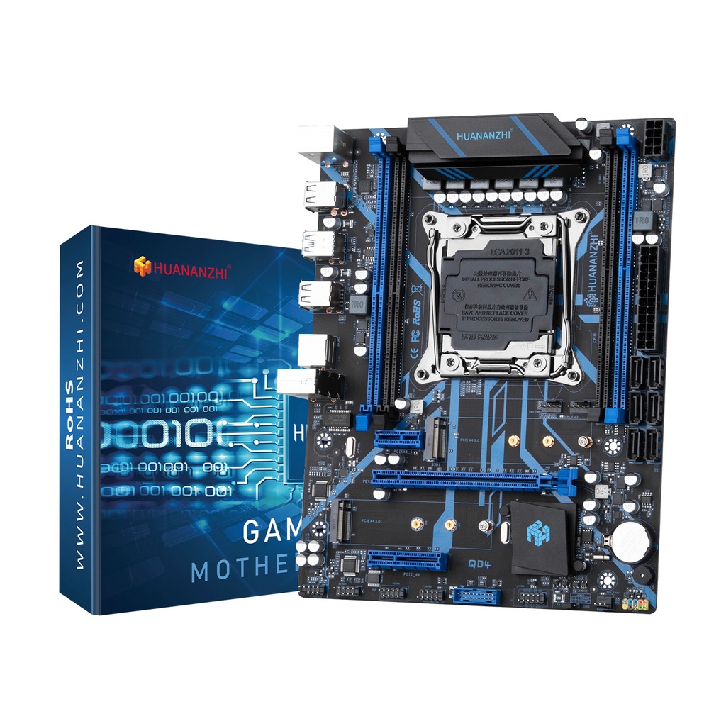 Huananzhi x99 qd4 x99 Placa-Mãe intel xeon e5 x99 LGA2011-3 Todas As Séries ddr4 recc Memória NON-ECC nvme usb3.0 sata