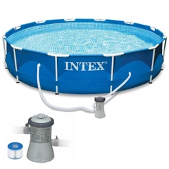 Piscina com Armação 6.503 Litros 366 x 76 CM com Bomba Filtrante INTEX