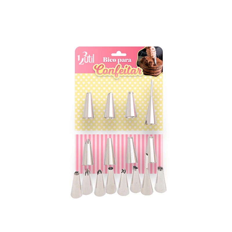 Conjunto Kit 8 Bicos De Confeiteiro Utensílio Cozinha