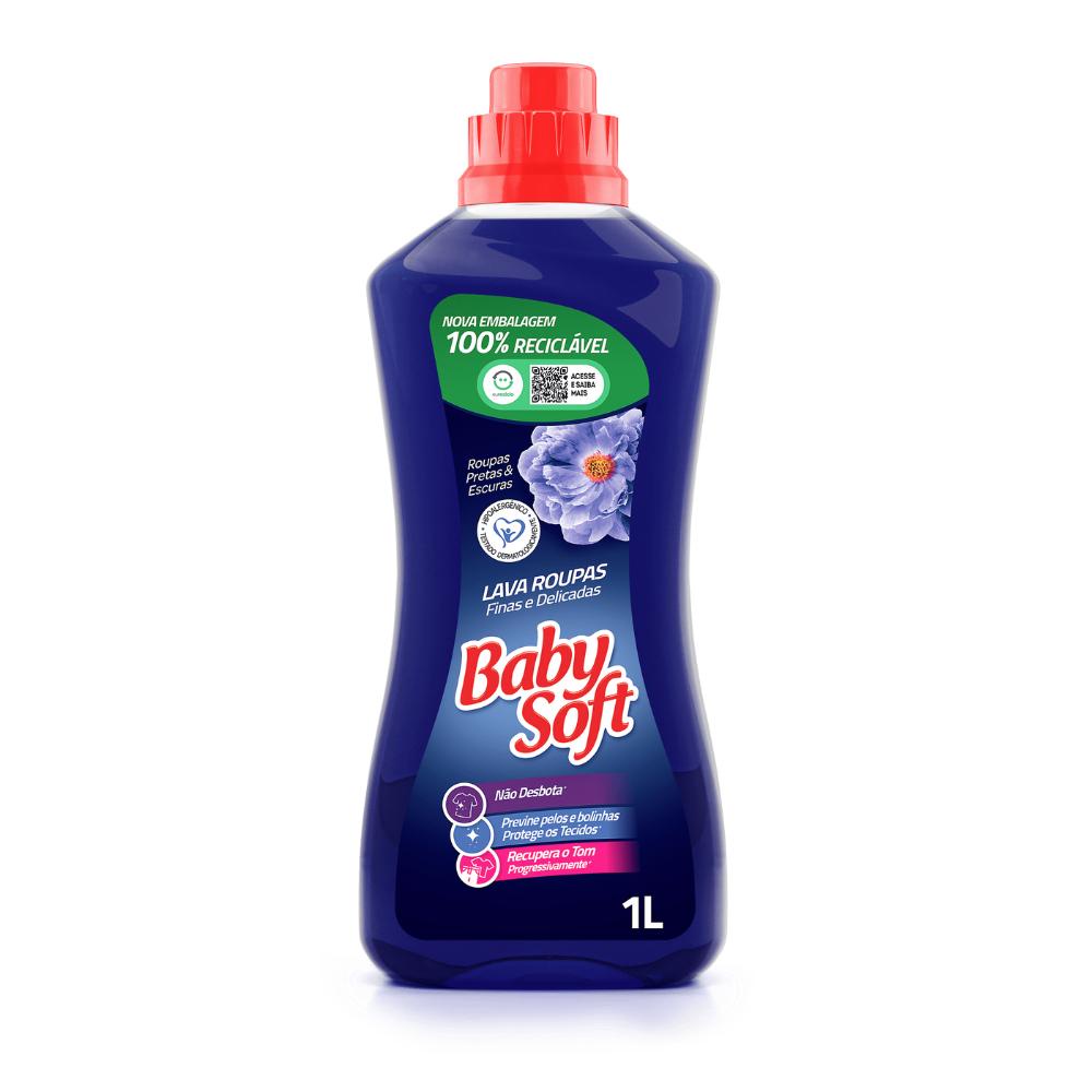 LAVA ROUPAS LIQUIDO BABY SOFT ROUPAS FINAS E ESCURAS 1L - Home & Living