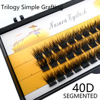 Cílios Tufos Sem Nó 40D Zwellbe Eyelash 0.07 Cílios Extensão De Maquiagem Volume Russo Cílios Capitonê No Nó Zwellbe 30D 0.07 Maquiagem Volume Russo Handmade Postiços Delicados Alargamento Macio Individuais Mink Moda Natural Das Mulheres