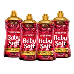 Kit 4 Amaciante Concentrado Baby Soft Desejo Envolvente 1,5L