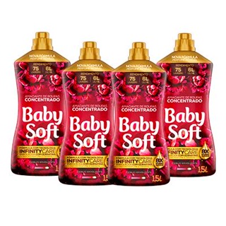 Kit 4 Amaciante Concentrado Baby Soft Desejo Envolvente 1,5L em Oferta na Shopee