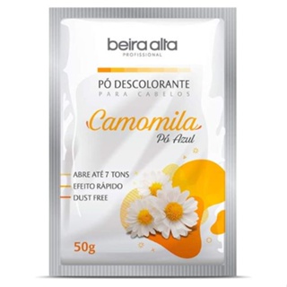 Pó descolorante sache Camomila 50g Beira Alta em Oferta na Shopee