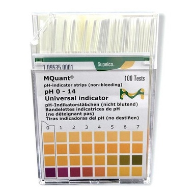 Papel Indicador de ph 0-14 100 tiras - Merck