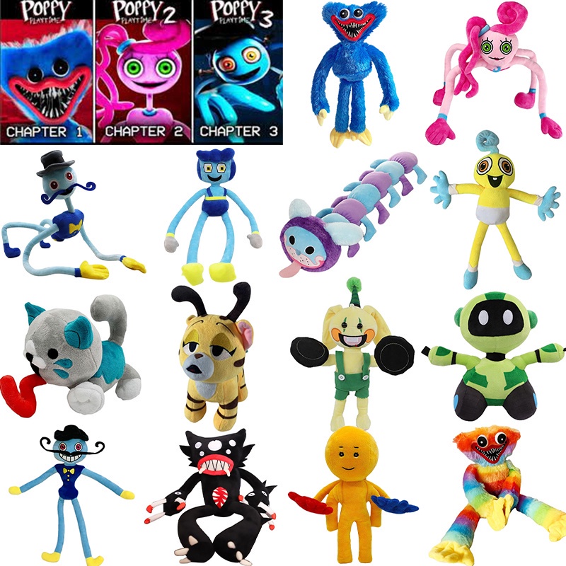 ✨Poppy Playtime✨ Poppy Playtime Huggy Wuggy Brinquedo de Pelúcia 40-100CM Plush Toy Poppy Macia Presente