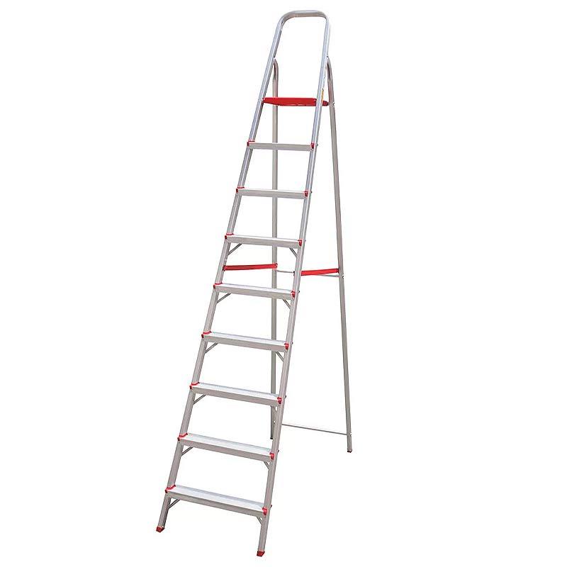 Escada de Alumínio Doméstica 9 Degraus 2,64 Metros ESC0068 BOTAFOGO