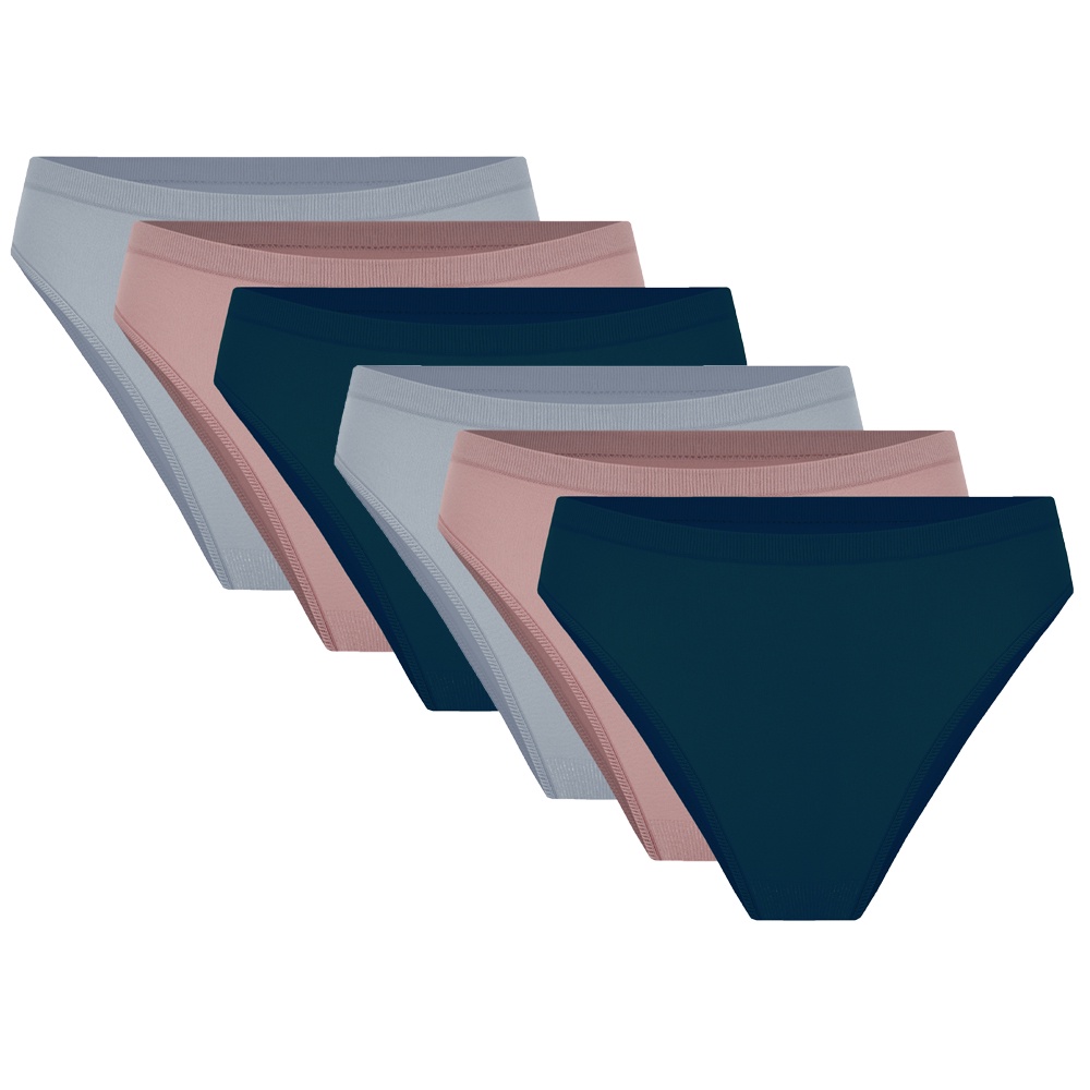 Kit C/6 Calcinhas Trfil Biquíni de Poliamida - 0003 - 5726 em Oferta na Shopee