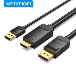 Vention Cabo Conversor Hdmi 4K Para Exibição De Adaptador DP Macho
