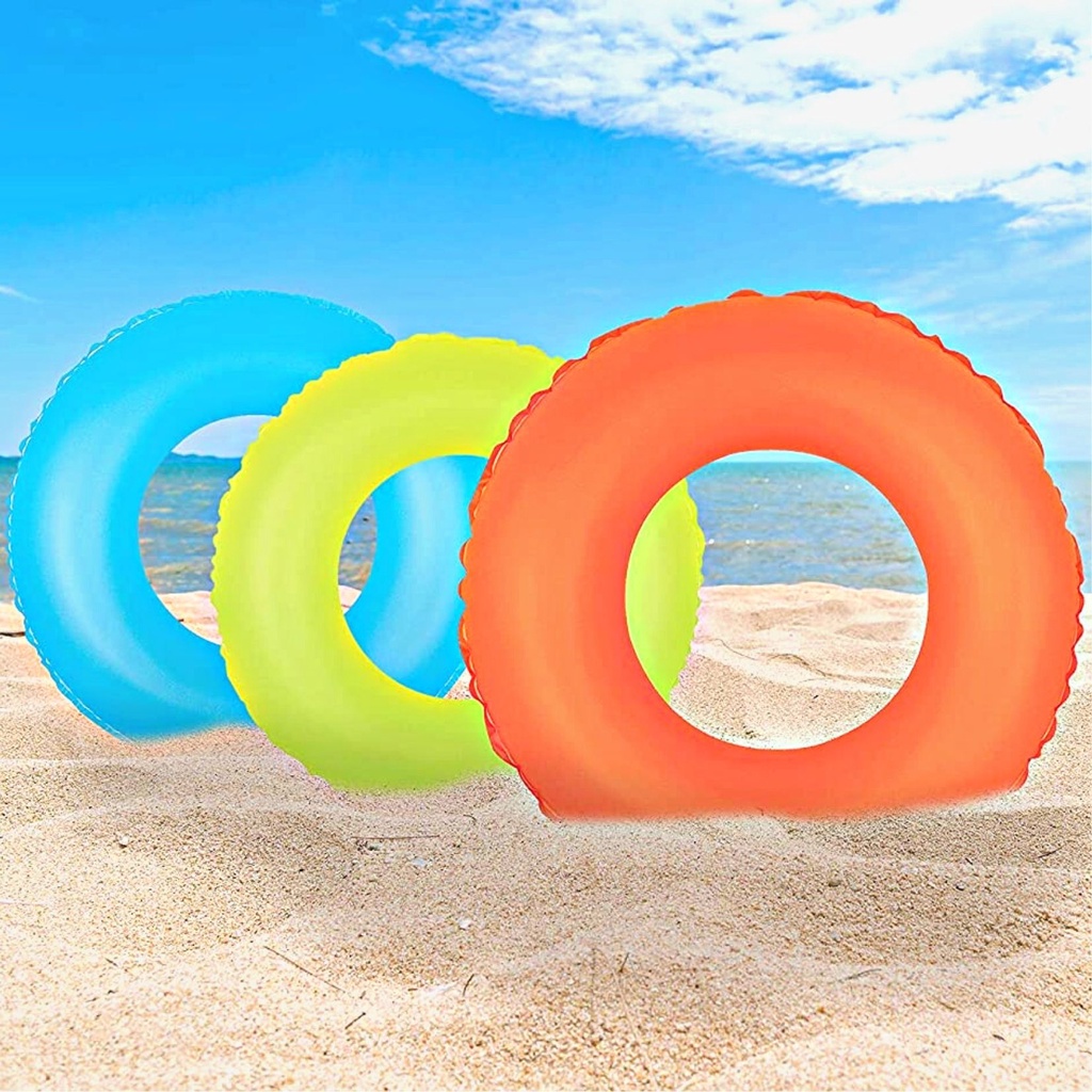 Boia Inflável Neon Circular Redonda 76cm De Piscina Praia Verão Festa Pool Party
