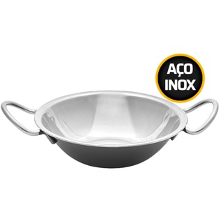 Mini Tacho Viena 350 Ml Inox Preto