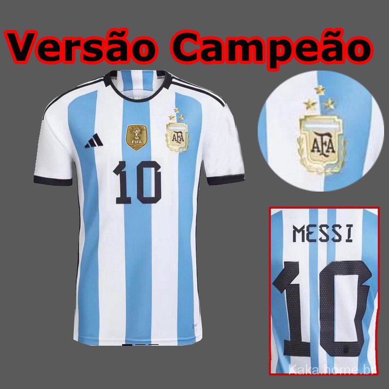 S-4XL 2022 Argentina Copa Campeão Mundial De Camisas De Futebol