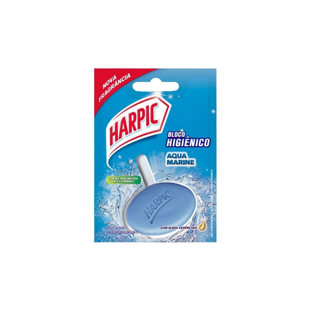Bloco Sanitario Perfumado 26g Harpic Acqua Marine - Home & Living