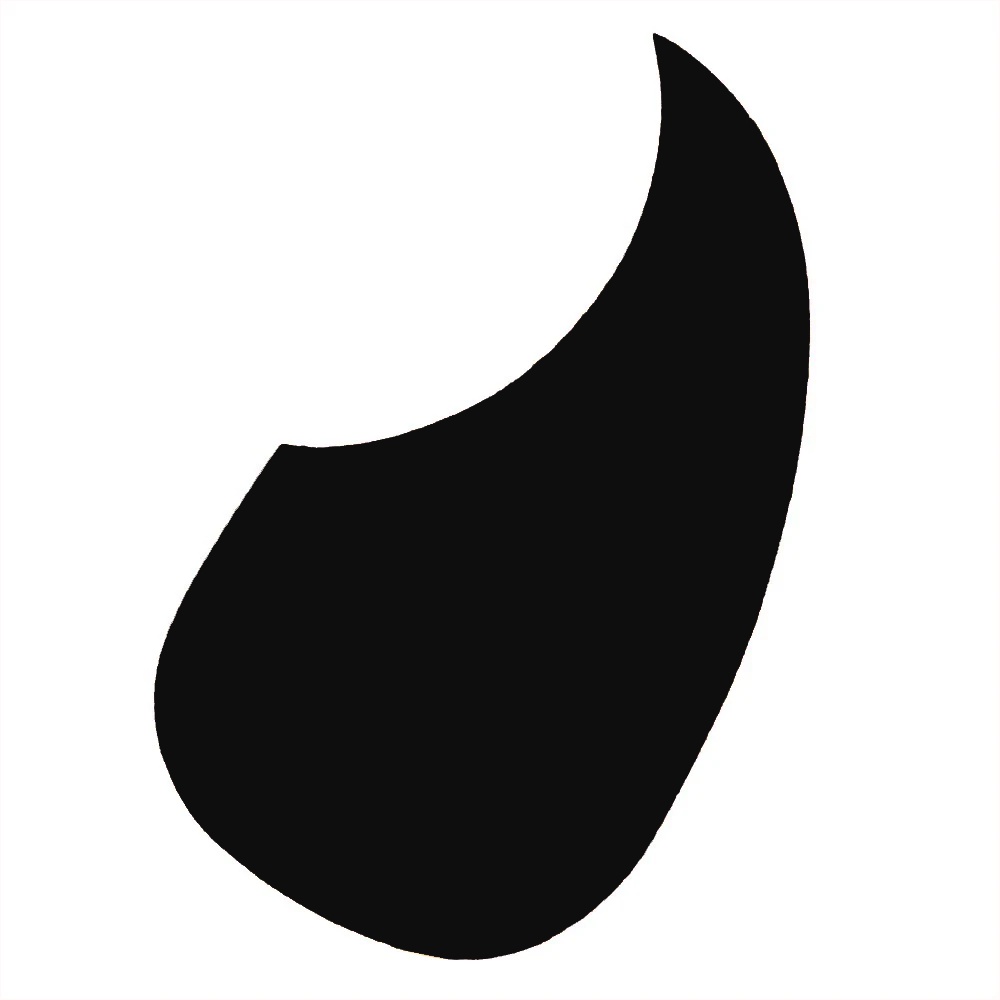 Escudo Gota Adesivo Autocolante Preto P/ Violao Classico em Oferta na Shopee