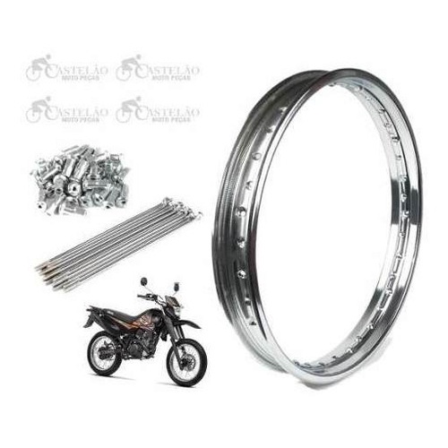Aro Roda Dianteira Xtz 125 Montard 215-17 + Raios Cromados
