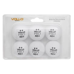 Bola De Tenis De Mesa Com 6 Unidades Vollo