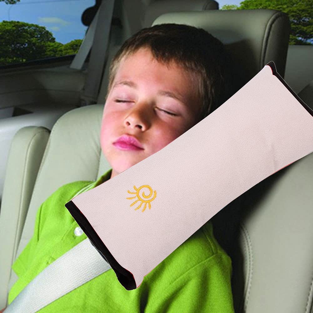 Almofada Para Cinto de Segurança Protetor de Cinto Bege