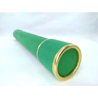 Canudo de formatura camurça verde bandeira com dourado em Oferta na Shopee