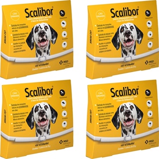 4 Coleira Scalibor G 65cm Leishmaniose Antipulgas Cães MSD em Oferta na Shopee