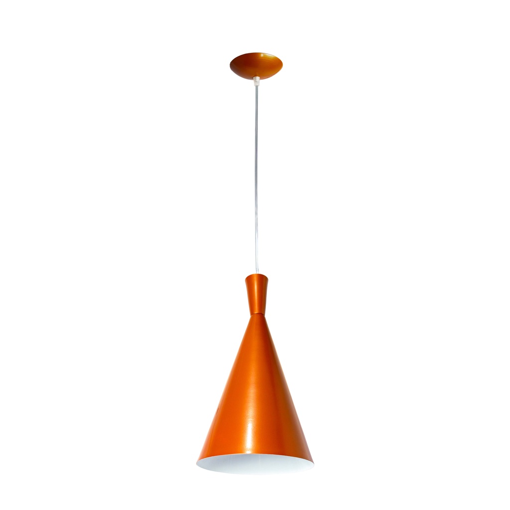 Pendente Lustre em Aluminío Funil Tom Dixon Cobre com Branco