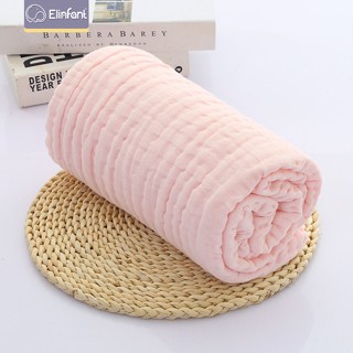 Elinfant 100 % Algodão 105 * 105cm 6 Camadas Toalha De Banho Para Bebês Recém-Nascidos Musselina Gaze Cobertores Swaddle