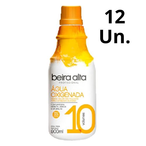 Kit C/12 Águas Oxigenada 900ml Volume 10 - Beira Alta