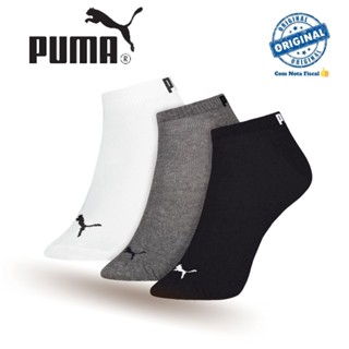 Kit Com 6 Pares De Meias Puma Esportiva Masculina Algodao