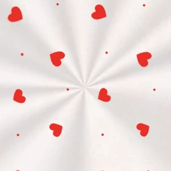 Saco Decorado Love Vermelho - 15x22cm - 100 unidades - Cromus - Rizzo Embalagens