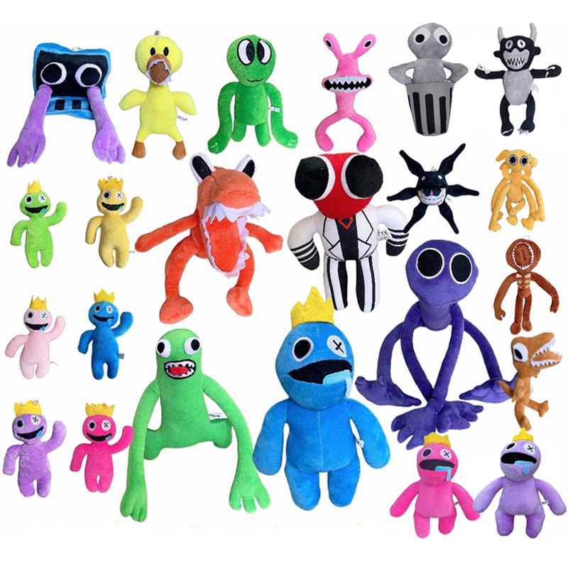 Brinquedo de Pelúcia Personagens Roblox Rainbow Friends com Azul