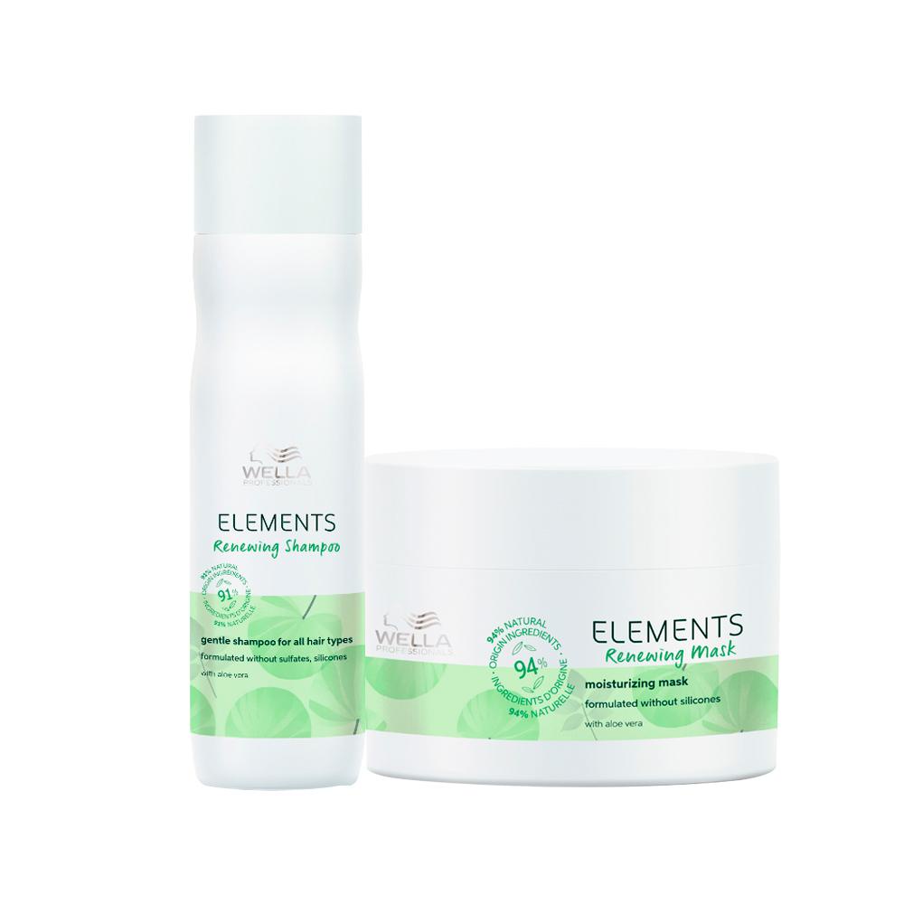 Kit Capilar Hidratação Wella Professionals Elements Renewing - Shampoo e Máscara 150 ml - Beauty