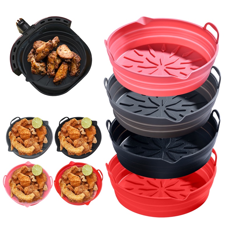 Forma De Cozimento Redonda Forro Silicone Para Airfryer Cm Fritadeira