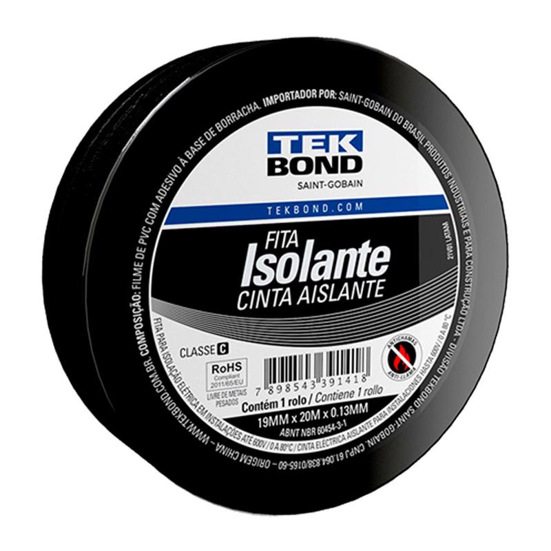 Fita Isolante 19mm x 20m x 0.13mm 21131001920 TEKBOND - Home & Living