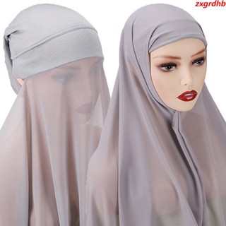 Lenço De Cabeça Chiffon Hijab Muçulmano Longo
