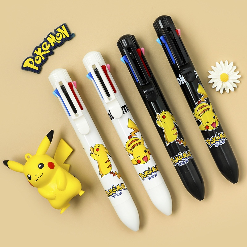 Caneta Esferográfica Pokemon Pikachu Em Gel De Desenho Animado 0,7mm Material Escolar Kawaii Presente