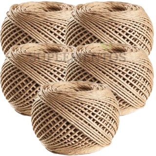 KIT 5 Un Fio Cordão Barbante Rami 2mm Rolo 100g Sisal Aprox 90mts Artesanato Convite Tags Alça Laços em Oferta na Shopee