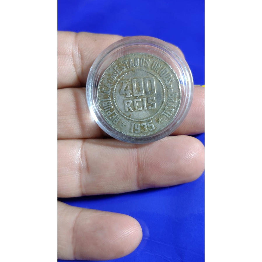 Moeda 400 Réis 1922,1925,1935 Moedas e Lindas Coleção 3 moedas