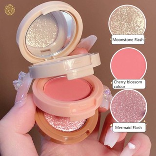 Elemento Mágico Novo 3 Em 1 Matte Iluminador Blush Paleta Pérolay Brilhante Multifuncional Maquiagem Rosto Feminino Cosméticos YIYUE